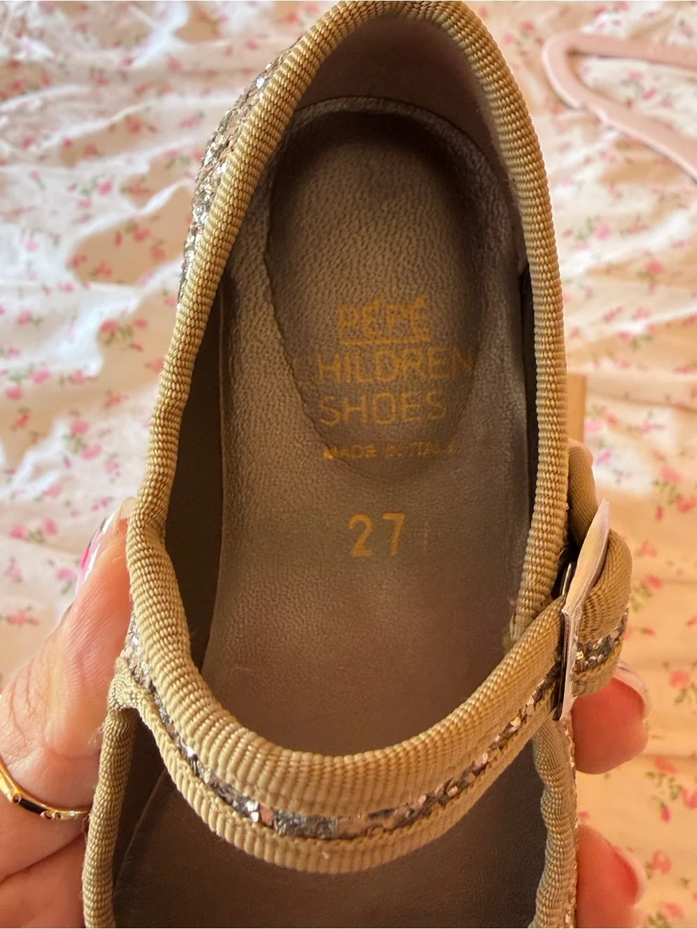 PèPè girls glitter ballet flats EU 27/US 10